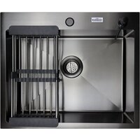 Кухонная мойка MARRBAXX B6050-R Decor B6050-DMR (графит) - Превью изображения №2 — Интернет-магазин Time-Shop