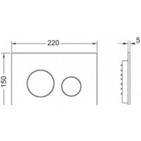 Панель смыва Tece Loop 2.0 9240920 (белый глянцевый) - Превью изображения №2 — Интернет-магазин Time-Shop