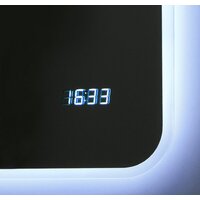 Алмаз-Люкс Зеркало с подсветкой и часами ЗП-65 80х60 - Превью изображения №2 — Интернет-магазин Time-Shop