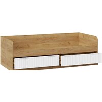 Кровать-тахта Трия Хилтон комбинированная 90x200 (дуб крафт золотой/белый матовый) - Превью изображения №4 — Интернет-магазин Time-Shop