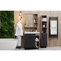  Onika Тумба под умывальник Тимбер 70.10 107057 (серый матовый/дуб сонома) - Превью изображения №4 — Интернет-магазин Time-Shop