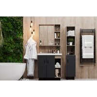  Onika Тумба под умывальник Тимбер 70.10 107057 (серый матовый/дуб сонома) - Превью изображения №2 — Интернет-магазин Time-Shop