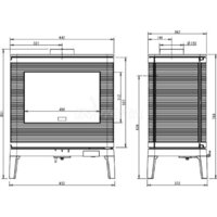 Свободностоящая печь-камин Invicta Kazan Antracyt 6104-44 - Превью изображения №3 — Интернет-магазин Time-Shop