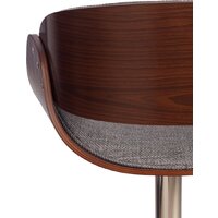 Стул TetChair Lando (серый/орех/хром) - Превью изображения №10 — Интернет-магазин Time-Shop