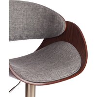 Стул TetChair Lando (серый/орех/хром) - Превью изображения №7 — Интернет-магазин Time-Shop