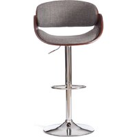 Стул TetChair Lando (серый/орех/хром) - Превью изображения №2 — Интернет-магазин Time-Shop