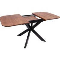 Кухонный стол ОКА Вейв 120-160x80x75 (дуб мореный/черный) - Превью изображения №3 — Интернет-магазин Time-Shop