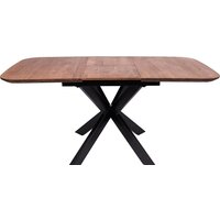 Кухонный стол ОКА Вейв 120-160x80x75 (дуб мореный/черный) - Превью изображения №2 — Интернет-магазин Time-Shop