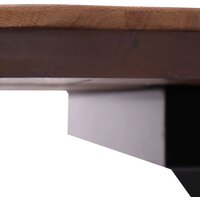 Кухонный стол ОКА Вейв 120-160x80x75 (дуб мореный/черный) - Превью изображения №5 — Интернет-магазин Time-Shop