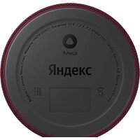 Умная колонка Яндекс Станция Мини 2 с часами (красный гранат) - Превью изображения №6 — Интернет-магазин Time-Shop