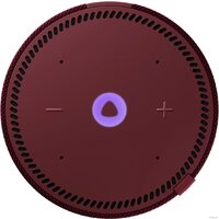 Умная колонка Яндекс Станция Мини 2 с часами (красный гранат) - Превью изображения №4 — Интернет-магазин Time-Shop