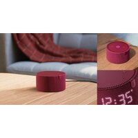 Умная колонка Яндекс Станция Мини 2 с часами (красный гранат) - Превью изображения №7 — Интернет-магазин Time-Shop