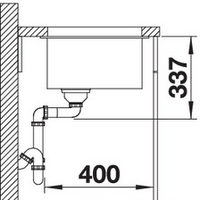 Кухонная мойка Blanco Subline 800-U (антрацит) - Превью изображения №3 — Интернет-магазин Time-Shop