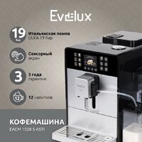 Кофемашина Evelux EACM 1028 S Asti - Превью изображения №2 — Интернет-магазин Time-Shop