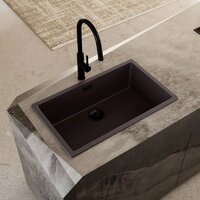 Кухонная мойка Globalo Aurilio 80.1 Dark Chocolate Clean Tech - Превью изображения №3 — Интернет-магазин Time-Shop