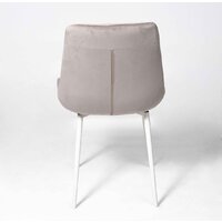 Стул Алвест AV 405 (бежевый бархат Confetti smoke/белый) - Превью изображения №5 — Интернет-магазин Time-Shop