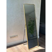 Зеркало EMZE Закругленные углы 45х150 DK0919.AUR (золото) - Превью изображения №3 — Интернет-магазин Time-Shop