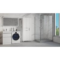  Style Line Шкаф-пенал Оптима 70 (напольный, корзина, отделение для халата) - Превью изображения №6 — Интернет-магазин Time-Shop