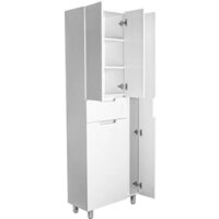  Style Line Шкаф-пенал Оптима 70 (напольный, корзина, отделение для халата) - Превью изображения №3 — Интернет-магазин Time-Shop