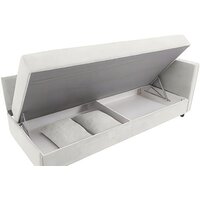 Тахта Krones Эллада (велюр, светло-серый) - Превью изображения №2 — Интернет-магазин Time-Shop