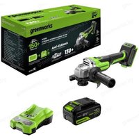 Угловая шлифмашина Greenworks AG590 3201007CUB (с 1-им АКБ, сумка) - Превью изображения №2 — Интернет-магазин Time-Shop