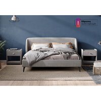 Кровать Сонум Rosa 160x200 (кашемир светло-серый) - Превью изображения №8 — Интернет-магазин Time-Shop