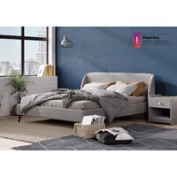 Кровать Сонум Rosa 160x200 (кашемир светло-серый) - Превью изображения №7 — Интернет-магазин Time-Shop