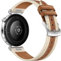 Умные часы Huawei Watch GT 6 41 мм (серебристый, с коричневым кожаным ремешком, международная версия) - Превью изображения №4 — Интернет-магазин Time-Shop