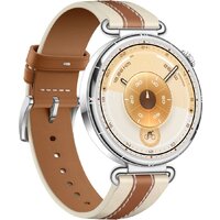 Умные часы Huawei Watch GT 6 41 мм (серебристый, с коричневым кожаным ремешком, международная версия) - Превью изображения №3 — Интернет-магазин Time-Shop