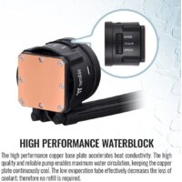 Система жидкостного охлаждения для процессора Thermaltake Toughliquid 240 ARGB Sync CL-W319-PL12BL-A - Превью изображения №5 — Интернет-магазин Time-Shop