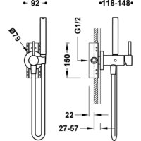 Гигиенический душ Tres Alp-Tres 134122 - Превью изображения №2 — Интернет-магазин Time-Shop