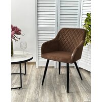 Стул с подлокотниками M-City Brandy 629M05175 (505-11 кофе/черный) - Превью изображения №3 — Интернет-магазин Time-Shop