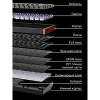 Клавиатура Keychron K2 HE Standart Edition Black K2H-J1 (Nebula Magnetic) - Превью изображения №14 — Интернет-магазин Time-Shop