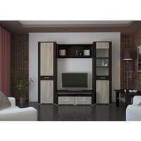 Комод Интерлиния Коламбия КЛ-9 (дуб венге/дуб серый) - Превью изображения №3 — Интернет-магазин Time-Shop