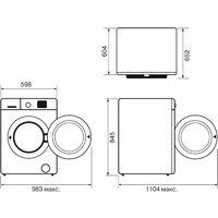 Сушильная машина Krona Rhene Max White 8K DM - Превью изображения №12 — Интернет-магазин Time-Shop