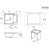 Кухонная мойка Granula ES-6202 (арктик) - Превью изображения №5 — Интернет-магазин Time-Shop
