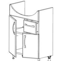  СанитаМебель Тумба Камелия-64.15 Д2 с умывальником Грация - Превью изображения №2 — Интернет-магазин Time-Shop
