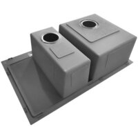 Кухонная мойка Stellar Decor S7850NB-2L-D (нано черный) - Превью изображения №7 — Интернет-магазин Time-Shop