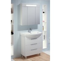 Runo Тумба с умывальником Верона 75 + Элеганс 75 (напольная)