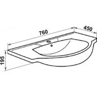  Runo Тумба с умывальником Верона 75 + Элеганс 75 (напольная) - Превью изображения №9 — Интернет-магазин Time-Shop