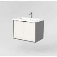  Дабер Тумба под умывальник 018 Cersanit Como 70 Т18.7С.0.19Ч (бежевый/серый/ручка черная) - Превью изображения №2 — Интернет-магазин Time-Shop