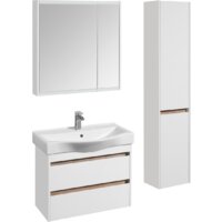  Акватон Шкаф с зеркалом Нортон 80 1A249202NT010 (белый) - Превью изображения №3 — Интернет-магазин Time-Shop