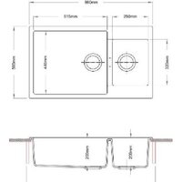 Кухонная мойка Longran Enigma ENG860.500 15 (крома) - Превью изображения №2 — Интернет-магазин Time-Shop