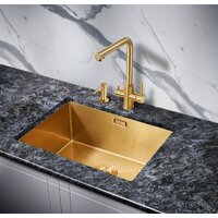 Кухонная мойка Milacio Denia 58 Steel MC.77458 (золотой) - Превью изображения №3 — Интернет-магазин Time-Shop