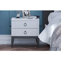 Тумба Ангстрем Хилтон спальня ХТ-302.03 (Д) исп.3 (Д1, белый премиум) - Превью изображения №4 — Интернет-магазин Time-Shop