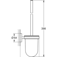Ершик для унитаза Grohe Essentials 40374001 (хром) - Превью изображения №2 — Интернет-магазин Time-Shop