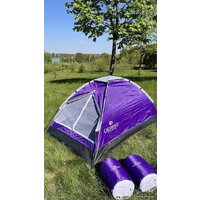 Треккинговая палатка Calviano Acamper Domepack 4 (фиолетовый) - Превью изображения №4 — Интернет-магазин Time-Shop