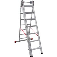 Лестница-стремянка Новая высота NV 523 трёхсекционная индустриальная 3x7 ступеней - Превью изображения №6 — Интернет-магазин Time-Shop