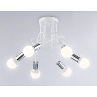 Люстра средней высоты Ambrella light Traditional TR80417/5 WH/CH (белый/хром ) - Превью изображения №3 — Интернет-магазин Time-Shop