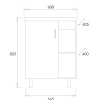  Onika Тумба под умывальник Тимбер 60.01 106115 - Превью изображения №3 — Интернет-магазин Time-Shop